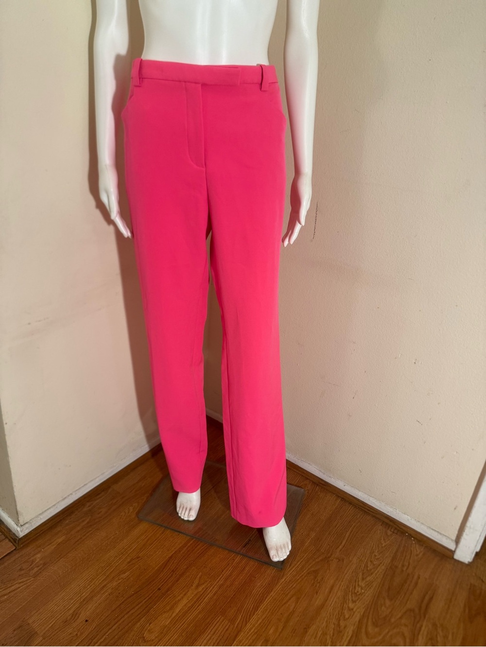Versace Wide-Leg Trousers in Bright Pink Gianni Versace Hot Pink Size :46